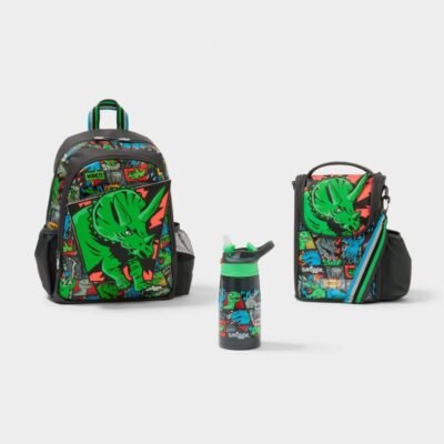 Happy Tales 3 Piece Junior Character Backpack Bundle Dinosaur