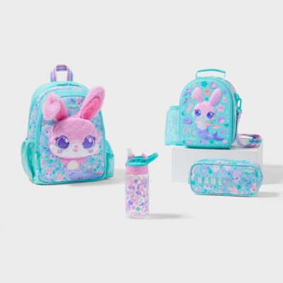 Smiggle Curious 4 Piece Junior Character Backpack Bundle Mint
