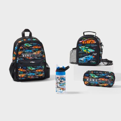 Smiggle Curious 4 Piece Junior Id Backpack Bundle Cars
