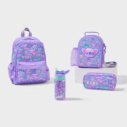 Smiggle Curious 4 Piece Junior Id Backpack Bundle Lilac