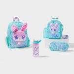 Smiggle Curious 4 Piece Junior Character Backpack Bundle Mint
