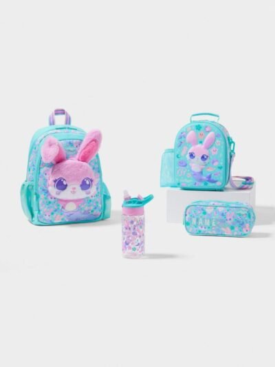 Smiggle Curious 4 Piece Junior Character Backpack Bundle Mint