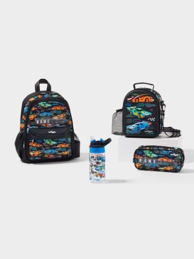 Smiggle Curious 4 Piece Junior Id Backpack Bundle Cars