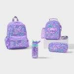 Smiggle Curious 4 Piece Junior Id Backpack Bundle Lilac