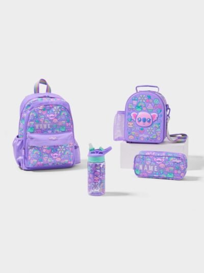 Smiggle Curious 4 Piece Junior Id Backpack Bundle Lilac