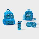Smiggle Curious 4 Piece Junior Id Backpack Bundle Blue