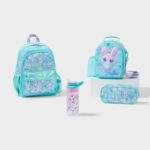 Smiggle Curious 4 Piece Junior Id Backpack Bundle Mint