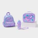 Smiggle Out & About 3 Piece Strap Bottle Bundle: Otters Lilac