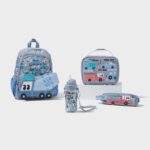 Smiggle Ready Set Go 4 Piece Character Bundle: Vehicles Grey