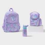 Smiggle Adventurous 3 Piece Classic Bundle Lilac Cat
