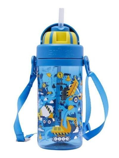 Big Dreams Teeny Tiny Plastic Drink Bottle With Strap 400Ml Blue