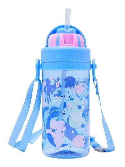 Big Dreams Teeny Tiny Plastic Drink Bottle With Strap 400Ml Blue