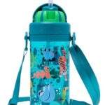 Big Dreams Teeny Tiny Plastic Drink Bottle With Strap 400Ml Green