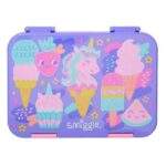 Smiggle Happy Tales Medium Happy Bento Lunchbox Lilac