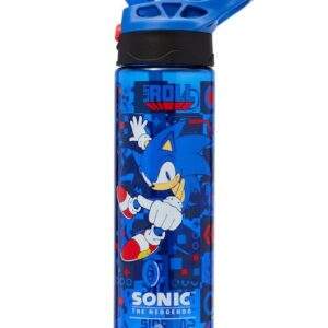 Sonic The Hedgehog Plastic Flip Drink Bottle 650Ml