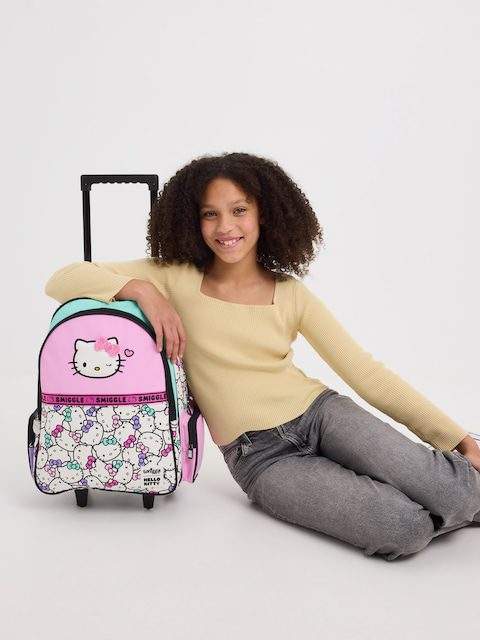 Hello Kitty Backpack Trolley With Light Up Wheels
