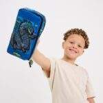 Smiggle All Stars Pocket Character Pencil Case: Navy Dragon