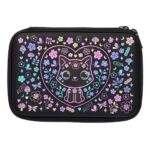 Smiggle Eclipse Hardtop Pencil Case: Cat Black Mix