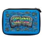 Smiggle Eclipse Hardtop Pencil Case: Mid Blue