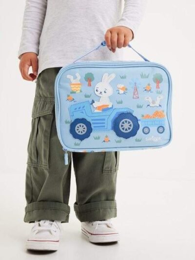 Smiggle Out & About Teeny Tiny Square Lunchbox Blue