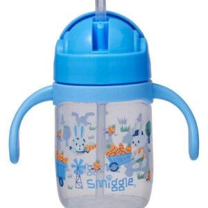 Smiggle Out & About Teeny Tiny Sip Top Drink Bottle 230Ml Blue