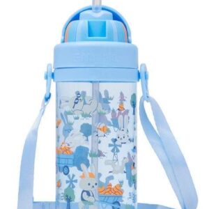 Smiggle Out & About Teeny Tiny Drink Bottle With Strap 400Ml Blue