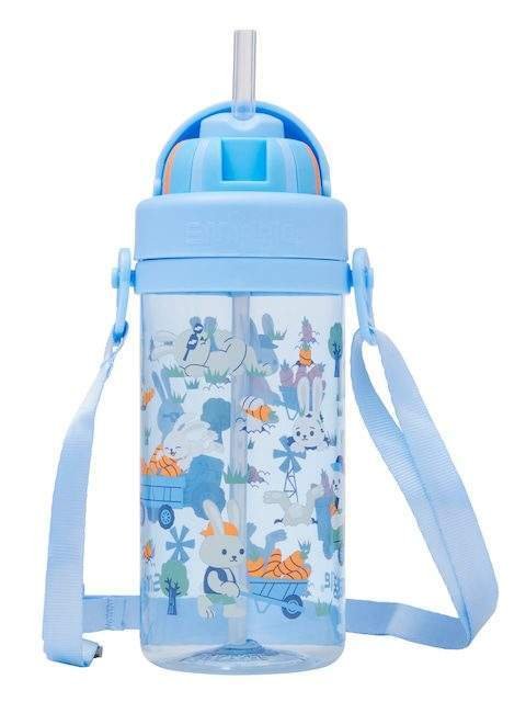 Smiggle Out & About Teeny Tiny Drink Bottle With Strap 400Ml Blue
