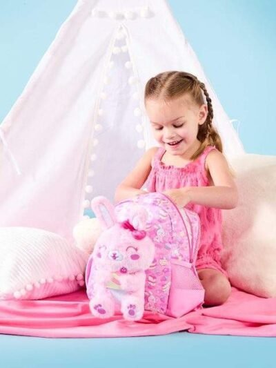 Smiggle Out & About Teeny Tiny Backpack With Detachable Plush Toy