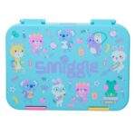Smiggle Ready Set Go Medium Bento Lunchbox Cat Aqua