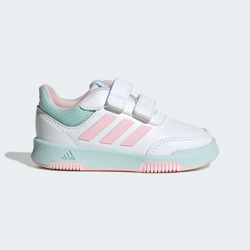 Tensaur Hook and Loop Shoes Cloud White / Clear Pink
