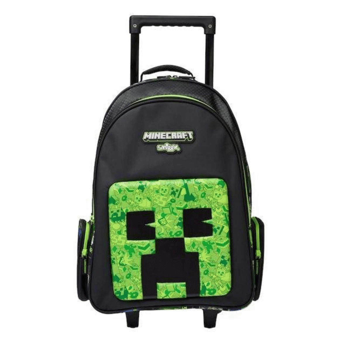 Minecraft Trolley Backpack With Light Up Wheels