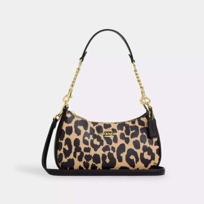 Teri Shoulder Bag With Leopard Print