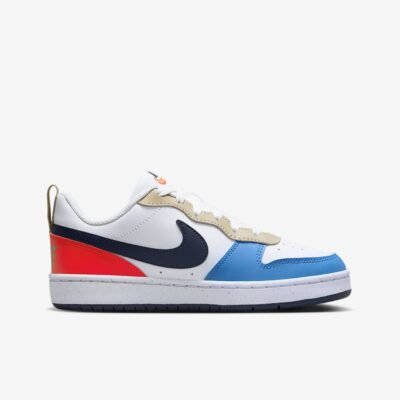 Nike Court Borough Low Recraft White/Light Crimson/Blue