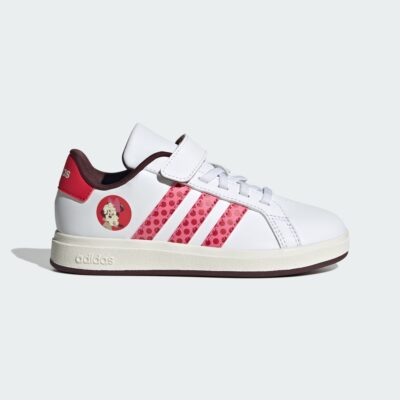 adidas Disney Minnie Mouse Grand Court 2.0 Shoes Kids Cloud White / Pink Fusion / Pure Ruby