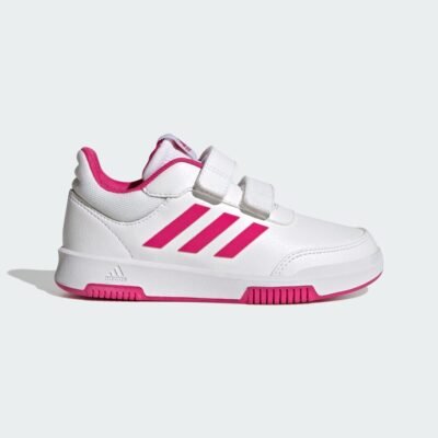 Adidas Kids Tensaur Hook and Loop Shoes Cloud White / Team Real Magenta / Core Black