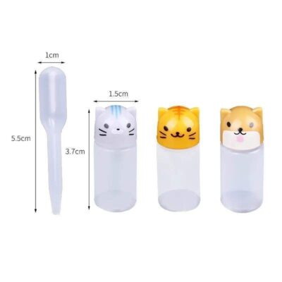 Animal Mini Sauce Bottles for Kids – 3pcs Set (BPA Free)