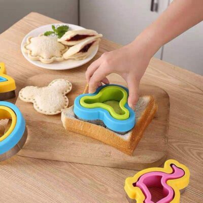 Large Mickey Mouse Sealed Sandwich Cutter – 2pcs Cartoon Toast Maker