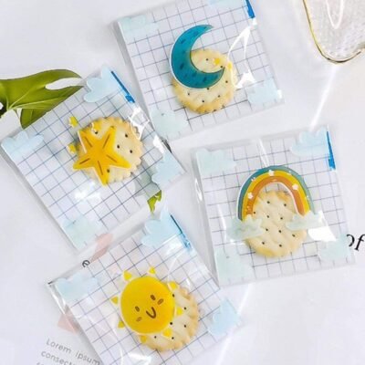 Snack Bags with Sky Design – Medium (100 pcs)