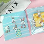 Snack Bags with Bunny Design – Medium (100 pcs)