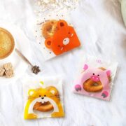 Snack Bags with Hamster Design – Medium (100 pcs)
