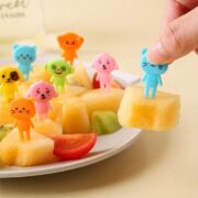 Animal Fruit Picks – Cute Reusable Kids Lunch Box Toothpicks (10 pcs)