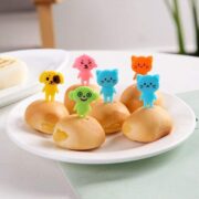 Animal Fruit Picks – Cute Reusable Kids Lunch Box Toothpicks (10 pcs)