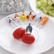 Cute Cat & Dog Lunchbox Picks – Animal Tail Food Fruit Forks | (7 pcs)