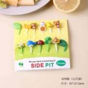Animal & Character Lunchbox Picks – 12 pcs Decorative Food Forks