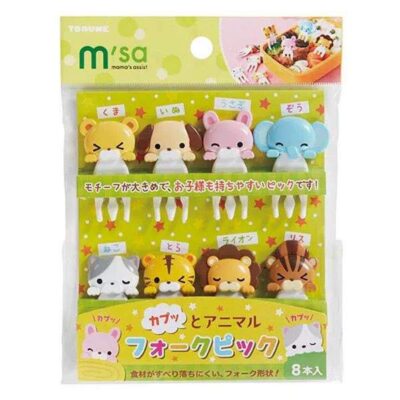 Animal Lunchbox Forks – 8 pcs Cute Kids Fruit & Snack Picks