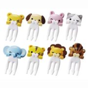 Animal Lunchbox Forks – 8 pcs Cute Kids Fruit & Snack Picks