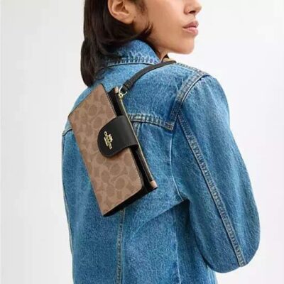 Phone Wallet In Signature Canvas