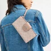 Phone Wallet In Signature Canvas