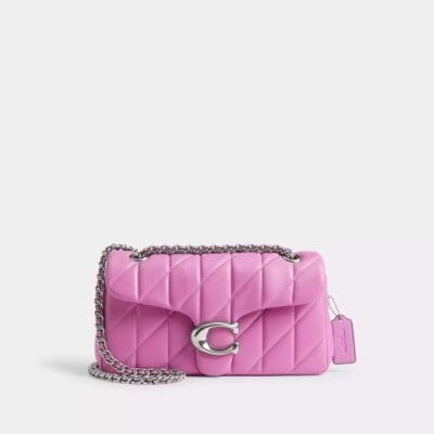 Coach Tabby Shoulder Bag 26 With Pillow Quilting Silver/Fuschia