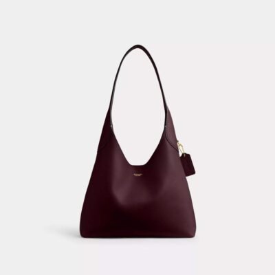 Coach Brooklyn Shoulder Bag 28 Brass/Merlot